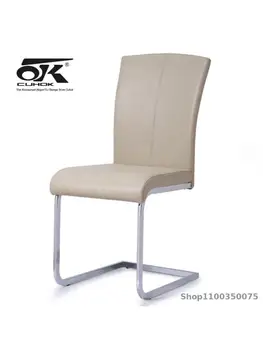 Nerūdijančio Plieno Valgomojo Kėdė Ekonomiškas Modernus Minimalistinis Stalas, Kėdė Namų Kaustytomis Geležies Kėdės Atlošas Lankas Kėdė