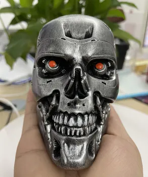 [VIP] 14cm Terminatorius Kaukolė T800 Arnoldas Schwarzeneggeris dervos pav statula žaislas skeletas galvos Kolekcijos modelis stalo apdailos