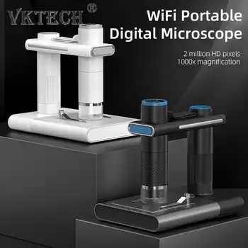 Lengvas Elektronų Mikroskopu Pasukimo Fokusavimo Kišenėje Makro Kamera WiFi Ryšiu Suderinamo KOMPIUTERIO Suderinamu su Android/iOS/VNT