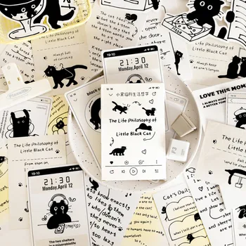 30Sheet Kūrybos Animaciją Kačių Apdaila Rankų darbo Gyvūnai Vaikų Knygos Prekes Vaikams, Popierius, Raštinės reikmenys Dovanų Kortelės, Naujas