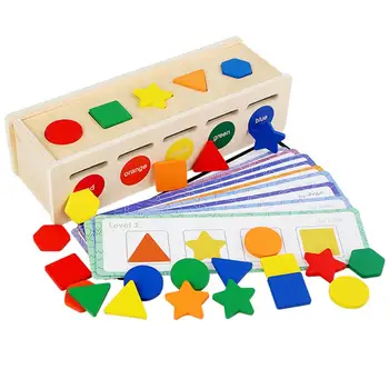 1 Set Spalvos Rūšiavimo Žaislai Formos Porą Dėlionės Rinkinį Pažinimo Galimybes Daugiafunkcinis Spalvos Rūšiavimo Žaislai Vaikams