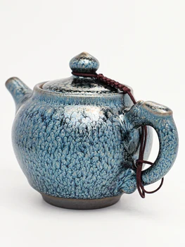 Arbatinukas didelės talpos gėlių arbatos gamintojas keramikos, geležies padangų Kung Fu arbatos rinkinys Tianmu arbatos puodelio