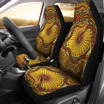Australija Automobilių Sėdynių užvalkalai Australijos Aborigenų Gyvatė Vaivorykštės Gyvatė, 1,Pakuotėje 2 Universalus Priekinės Sėdynės Apsauginis Dangtelis