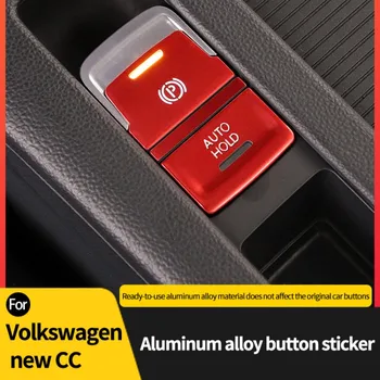 Automobilių durų atrakinimo mygtuką, dekoratyvinis lipdukas tinka Audi vw naujas CC viena spustelėkite pradėti, P įrankių interjero mygtuką lipdukas