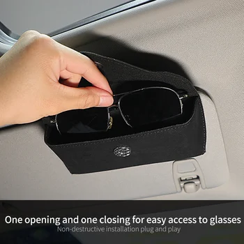Automobilių skydelis nuo Saulės akiniai atveju stalčiuko universalus suede magnetinio akinius rėmo akiniai nuo saulės padengti auto dalys