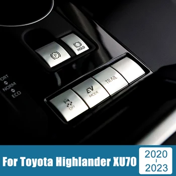 Toyota Highlander Kluger XU70 2020 2021 2022 2023 Hibridas, Aliuminio Automobilių Elektroninis rankinis Stabdis ESP Mygtuką Apdailos Dangtelį Lipdukai
