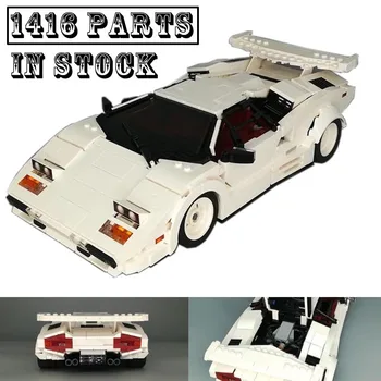 Naujos Technologijos Serijos SS-133279 Klasikinio Filmo Įrašą Superautomobilį Super Lenktynių Modelio Blokai 1416 Dalis Vaikų Žaislas Birthdaygift