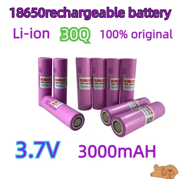 Tinka INR18650 30Q 3.7 V 3.0 Ah+kroviklis žibintuvėlis ličio-jonų baterija baterija žibintuvėlis baterija lobis mažas ventiliatorius žaislas