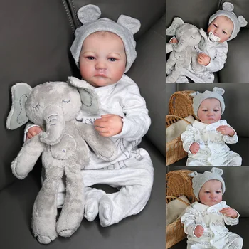 45cm Levi Miega Jau Dažytos Baigė Naujagimio Dydžio Reborn Baby Doll 3D Odos Matomas Venų tikroviška Nekilnojamojo Kūdikių