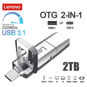 Lenovo Originalus Pen Diskas 128GB Otg Kartus C Tipo Memory Stick 2TB Usb High Speed 1 TB 