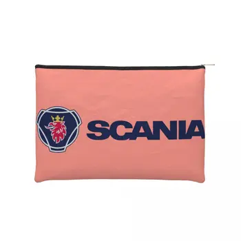 Mados Scanias Logotipo Spausdinimo Kelionės, Tualetinių Reikmenų Krepšys Moterų Makiažas Kosmetikos Krepšys Grožio Saugojimo Dopp Rinkinys