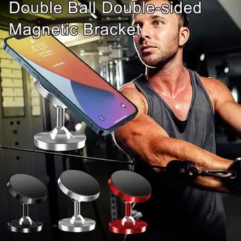 3colors dvipusė Magnetinė Telefono Laikiklis IPhone 14 13 Samsung Dual Magnetas Telefono Kalno Stovi Sporto Metalo 