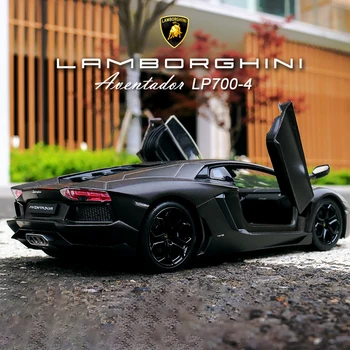 WELLY 1:24 Lamborghini LP700-4 Aventador Lydinio Racing Lieti Automobilio Modelis, Modeliavimas, Automobilių Apdailos Surinkimo Dovana Žaislas