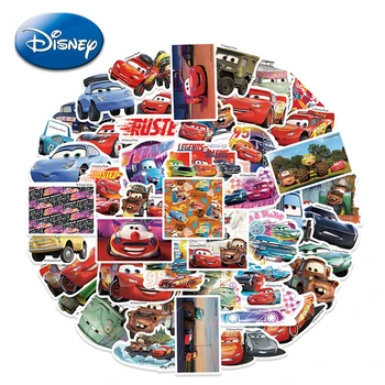 50pcs Disney Automobilių Lipdukai Žaibas McQueen Anime Pav Vandeniui Lipdukai Bagažo Nešiojamas Telefono dėklas Gitarai 