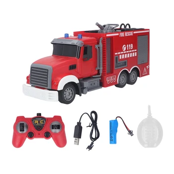 Vaikai Nuotolinio Valdymo Fire Truck 2.4 G Išvengti Trukdžių Modeliavimas Vandens Purškimo Fire Truck Žaislas