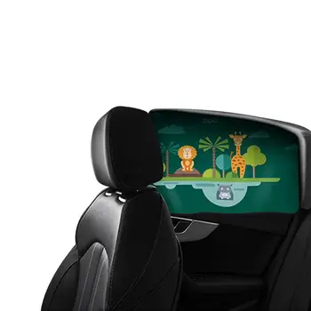 Didelis Automobilių Saulė Pavėsyje, Animacinių Filmų Pusėje Susukamos Cartoon Automobilių Magnetas Užuolaidų Universalų Skėtį Nuo Saulės Su Apsaugos Nuo Saulės Šoninį Langą