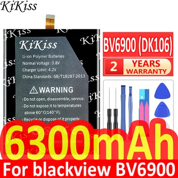 6300mAh KiKiss Galinga Baterija BV6900 (DK106) už blackview BV6900