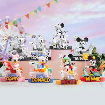 Disney Originali Mystery Box Pav Mickey Ir Draugai Figūrėlės Gimtadienio Dovana Lėlių Kambario Dekoro Kolekcija Aklas Lauke Tendencija Žaislai