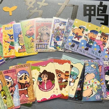 Anime Pieštuku Shinchan mažos kortelės, surinkimo animacinių filmų Kasukabe Gynybos Pajėgų kortelės tik lazerio mielas kortelės kolekcijos Kawaii dovana