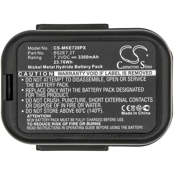 CS Baterija ATLAS COPCO BS2E7.2T Milwaukee BS2E7.2T PES7.2T PES7.2T