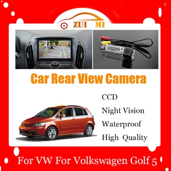 Automobilio Atbulinės Galinio vaizdo Kamera VW Volkswagen Golf 5 Plus CrossGolf Kryžiaus CCD Full HD Naktinio Matymo Atsarginės automobilio Parkavimo Kamera