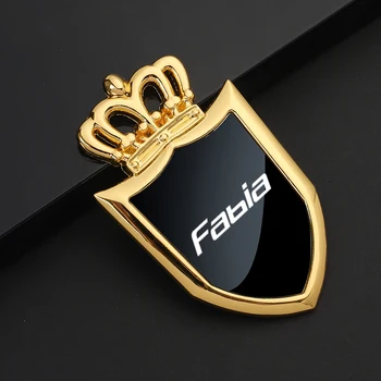 Naujoji įstaiga, metalo lipdukai langą lipdukai logotipas ženklelis lipdukai Skoda Fabia 1 2 3 MK1 MK3 Automobilių Reikmenys