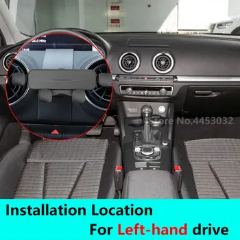 Automobilinis Telefono Laikiklis Audi A3 8V 2014-2020yr Įrengtos Specialios Bazės GPS Fiksuotą Paramą Išjungti Laikiklis Interjero Aksesuarai