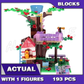 193pcs Draugais Olivia ' s Tree House Birdhouse Sulankstomos Kopėčios Gėlių 10158 Blokai Žaislas Suderinama su Modelio