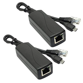 MOOL 2X Micro-USB POE Splitter 48V, Kad 5V2A/3A Mini USB Maitinimo Nacionalinį Standartą, Su Išmaniųjų Telefonų Įkrovimo