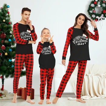 Šeimos Kalėdų Pižama Atitikimo Rinkiniai 2023 Kalėdos Atitikimo Pjs Suaugusiems, Vaikams, Poilsio Namų Sleepwear Loungewear
