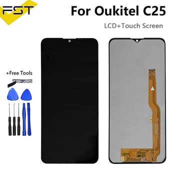 6.52 colių OUKITEL C25 LCD Ekranas+Touch Ekranas skaitmeninis keitiklis Asamblėjos 100%Originalus LCD+Touch skaitmeninis keitiklis skirtas OUKITEL C25 Pakeitimo
