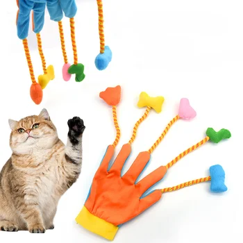 Katė Erzina, Žaislų, Kūrybinės Juokinga Gyvūnų Produktų Interaktyvus Plunksnų Pliušiniai Žaislai Pirštinės Kačiukai Ir Didžiųjų Kačių Padidinti Jausmas