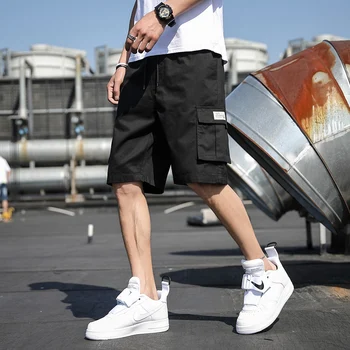 2023 korėjos Versija Tendencija Atsitiktinis Vyrų Vasaros Mados Prarasti Dydis Capris Madinga Multi Pocket Pants vyriškos Sporto Kelnės Atsitiktinis