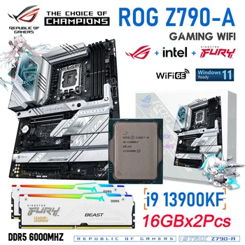 Intel Core i9 13900KF CPU ASUS ROG STRIX Z790-ŽAIDIMŲ WIFI DDR5 PCI-E 5.0 M. 2 Plokštę 