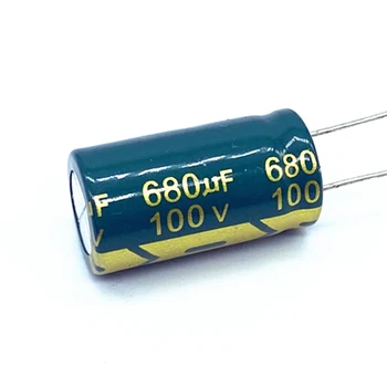 4pcs/daug aukšto dažnio žemo impedanso 100v 680UF aliuminio elektrolitinių kondensatorių dydis 16*25 680UF 20%