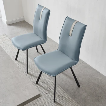 Šiaurės Stiliaus Valgomojo Kėdės Modernus Paprastumas Naudoti Namuose Dizainerio Kėdė Šviesos Prabanga Kėdė Atgal Kėdė Lengva Išvalyti