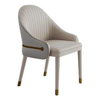 Prabangūs Mediniai Valgomojo Kėdės Odos Viešbutis Modernaus Dizaino Valgomojo Kėdės Aukso Minimalistinio Naujas Chaises Salle Ėdžiose Namų Baldai