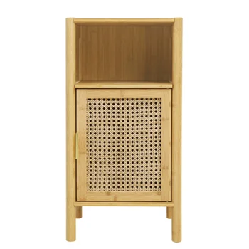 Bambuko rotango 1 durų spinta, staliukas, miegamojo ir gyvenamojo kambario, funkcija pabaigoje stalo krašto lentelė