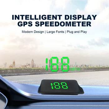 Elektroninių Head Up Display Automobilių Skaitmeninis GPS Spidometras Plug and Play GPS Greičio Detektorių, Automobilių GPS MPH Detektorius, skirtas Sunkvežimių Elektros Varikliu