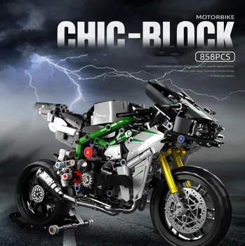 Techninio Modeliavimo Japonija KawasakiS Ninja Motociklo Ss Kūrimo Bloką Surinkti Modelį Plytų Žaislų Kolekcija Berniukams Dovanos