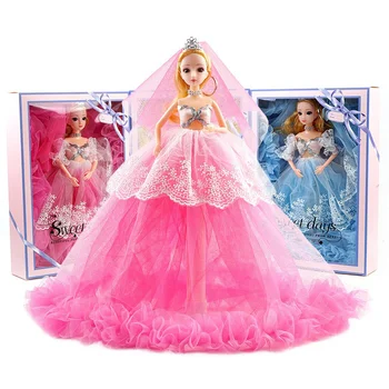Vestuvių Lėlės Dovanų Dėžutėje Mergaičių Imituojamas Princesė Maža Dovana, Vaikų Žaislai, 40cm su Dovanų Dėžutė