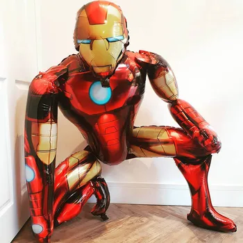 Didelis 3D Geležinis Žmogus Voras Folija Balionai Keršytojas Superhero Oro Globos Vaikų Gimtadienio Apdailos Prekių Vaikams, Žaislų