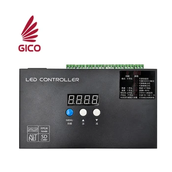 LED valdiklis 8-port kakavos produkcijos DMX512, TTL, SPI duomenų signalus