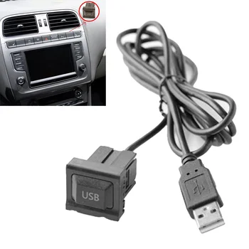 1pcs 1× USB Su Dulkių Dangtelį Laidus Pajungti Dual USB prailginimo Aukštos Kokybės Skydelis USB Adapterio Kabelis Nauja