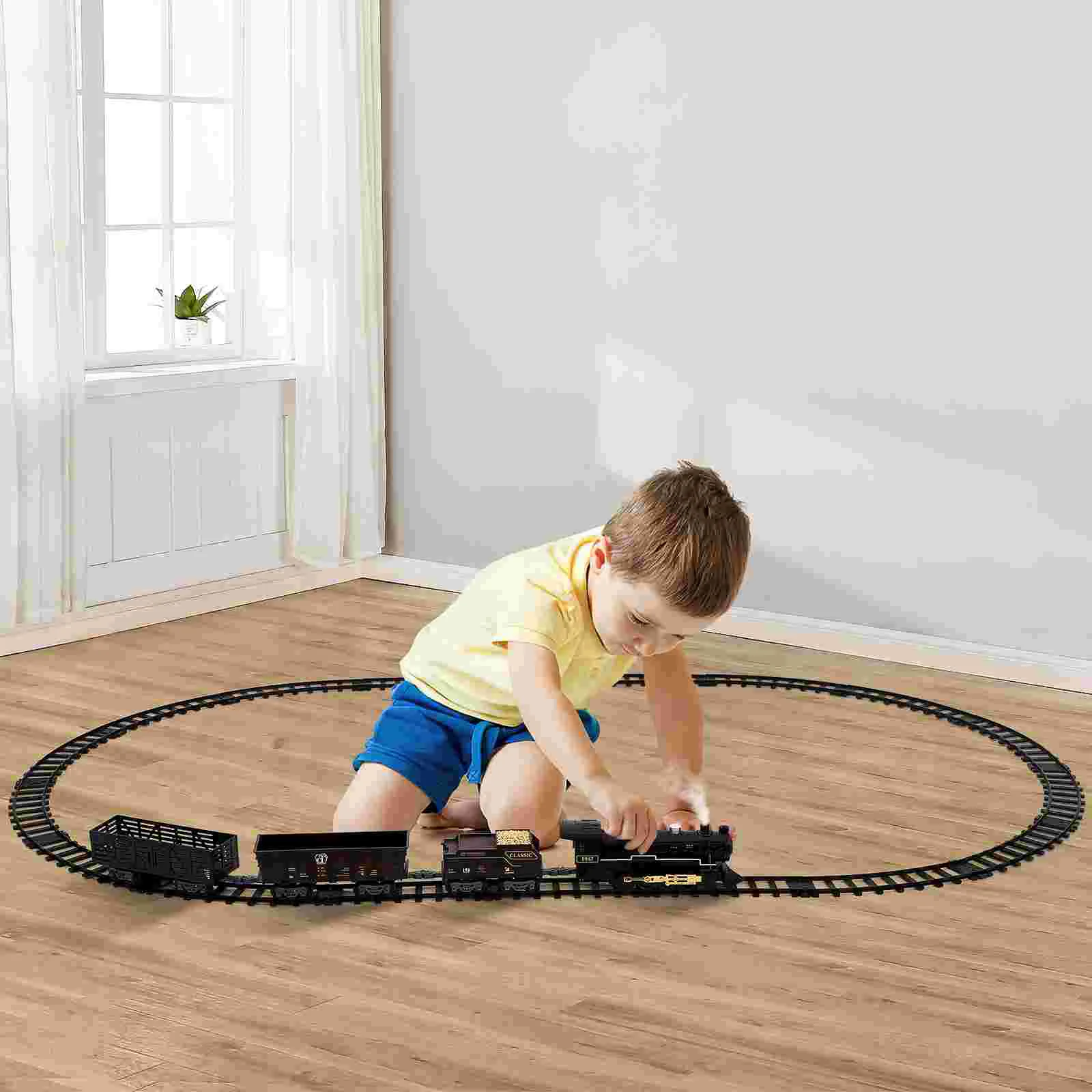 Vaikai Toyss Traukinio Bėgių Žaislai Perlamutro Garo Vaikas Maitinamas Vaikas