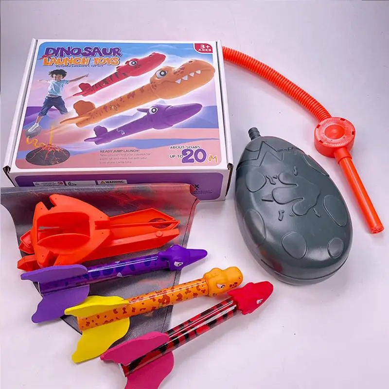 Dinozaurų Raketų Paleidimo Vaikų Dinozaurų Paleidimo Lauko Žaislų Sklandžiai Vaikų Lauko Žaislas Kiemą, Terasą Ir Sodą