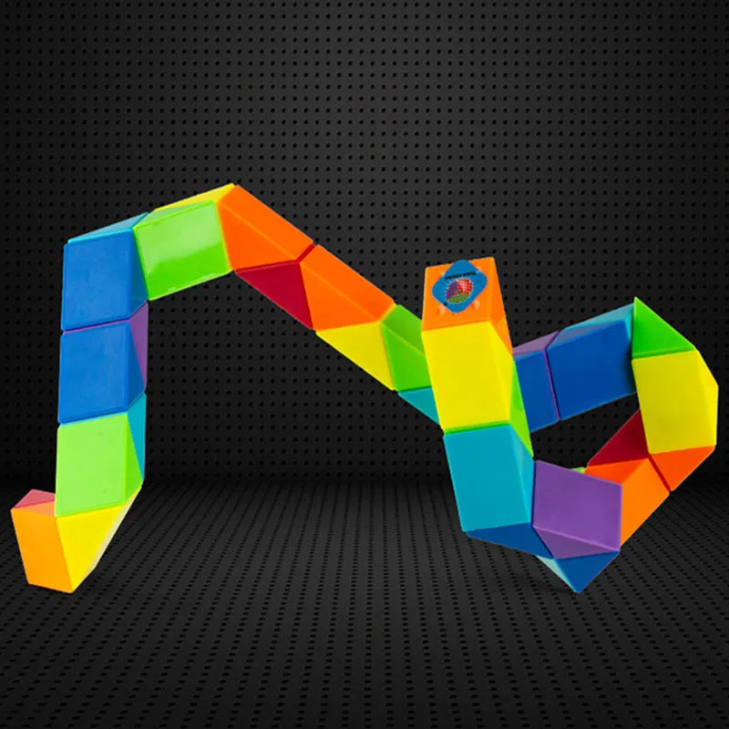 36 Segmentus Magija Taisyklė Gyvatė įvairių spalvų 3D Puzzle Fidget Žaislai Fidge Kubo Twist Transformuojamas Vaikas Puzzl