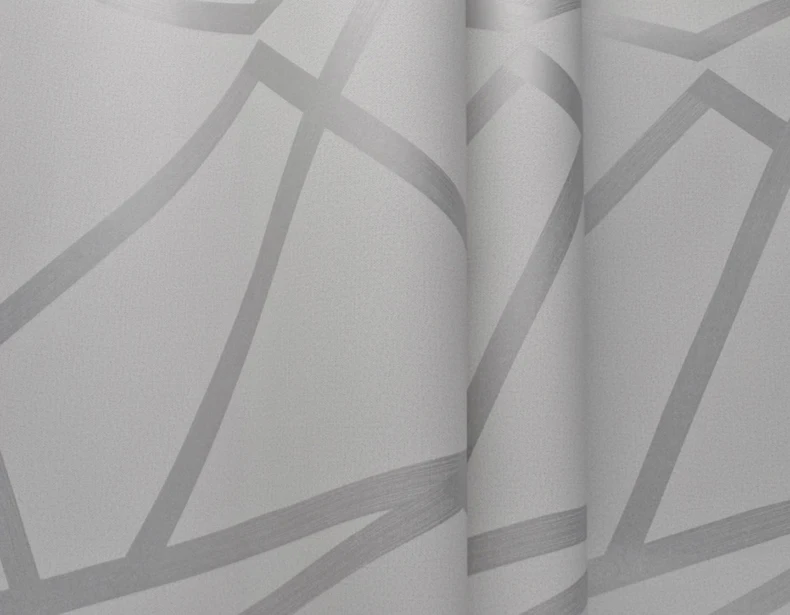 10m Pilkas Geometrinis Tapetai Gyvenimo Kambario, Miegamasis Pilka Balta Raštuotas Modernaus Dizaino Sieninis Popieriaus Ritinį Namų Dekoro