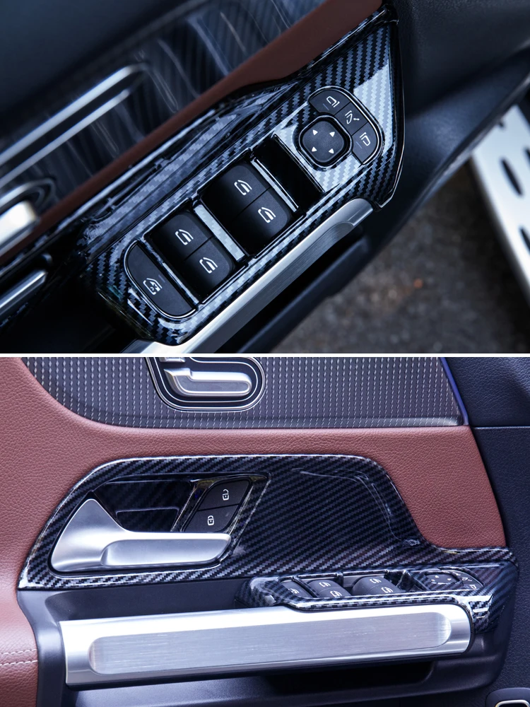 anglies pluošto automobilio salono reikmenys Mercedess Benzs glb gla 180 200 H247 X247 įrankių skydelis, porankiai oro angos dangtelį shift knob