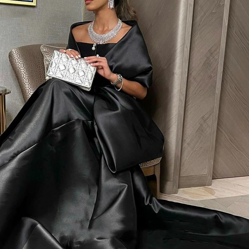 Vakare Juodas Paprastas Stilius Lankas Kristalų Grindų ilgis Dizaino Oficialus Prom Dresses Gali būti Pritaikyti